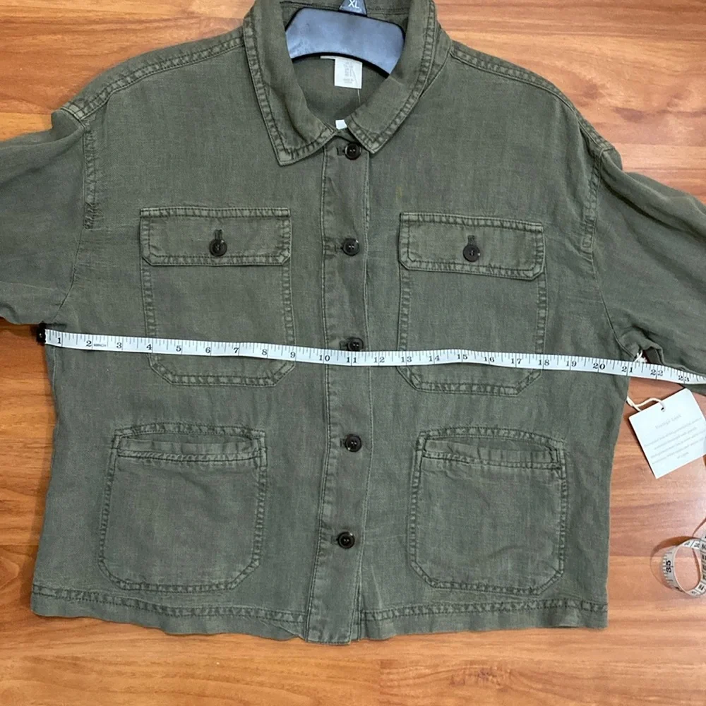 C&C California Linen Blend Utility Jacket - Picture 12 of 13
